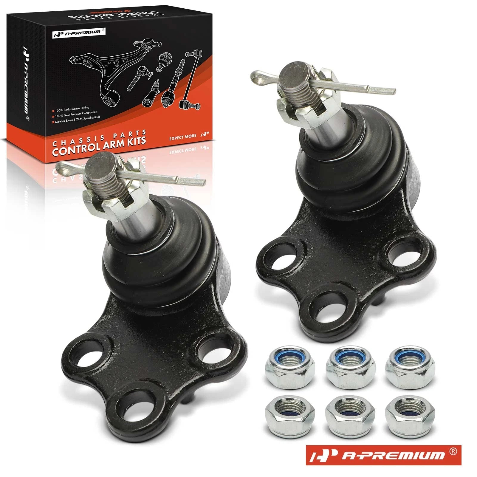 2X Front Lower Ball Joint Kit for Nissan Maxima (1985–1994)