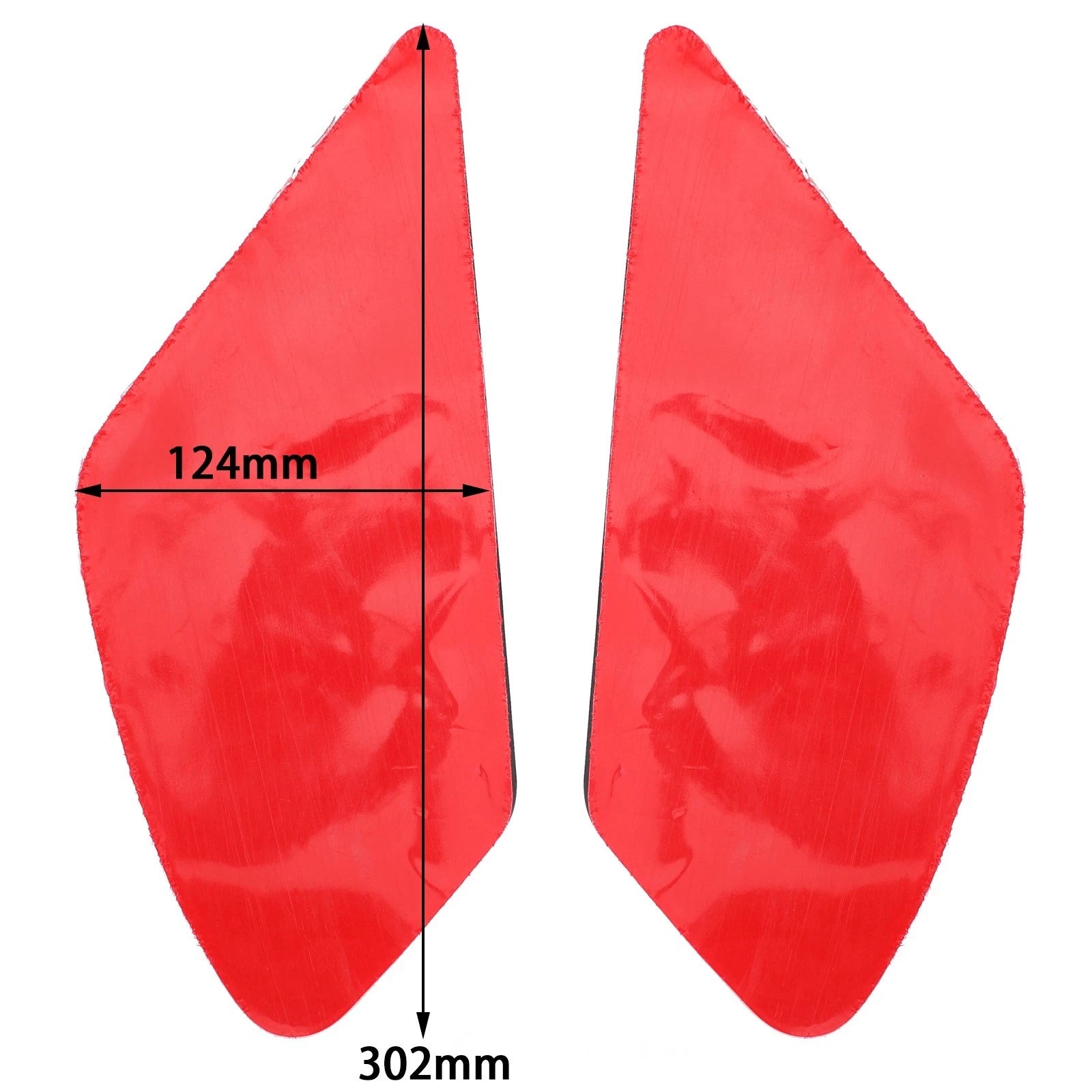 Pair Tank Protector Side Tankpad for Ducati Monster 797 (2017–2019) Rubber Black