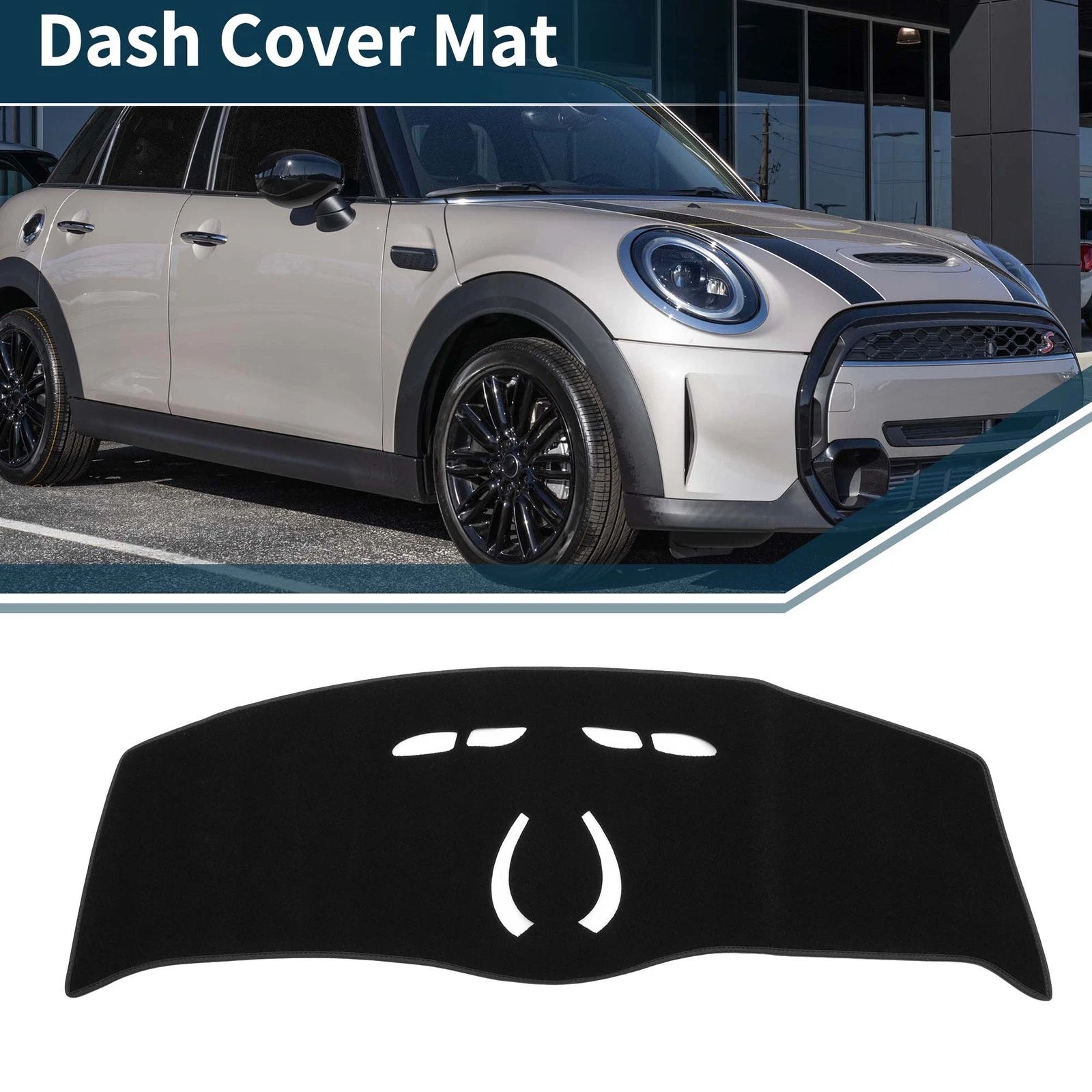 Dashboard Cover Mat for BMW Mini Cooper F55/F56 (2014–2024) Black