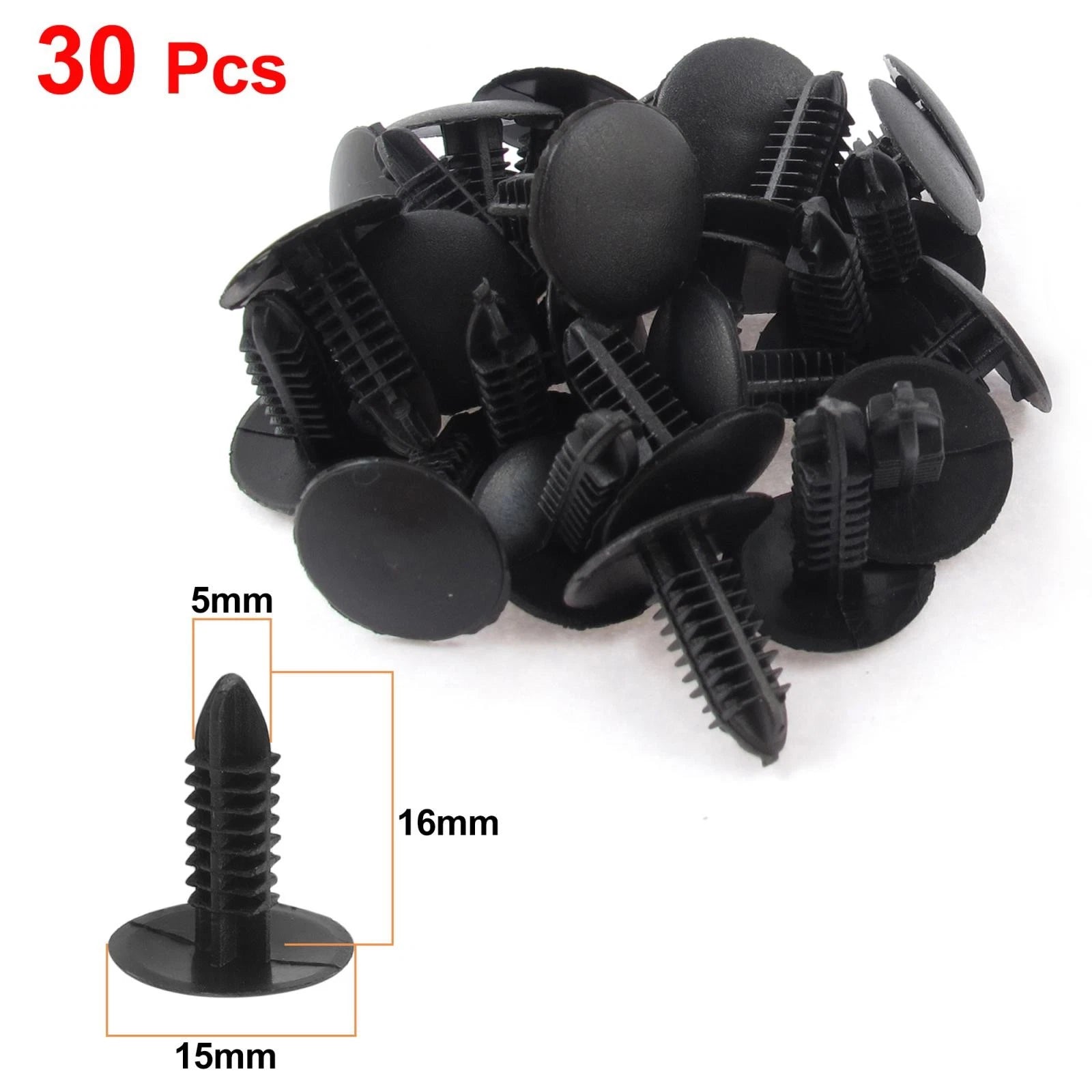 30pcs Push Clip Rivets for Toyota (5mm Hole)