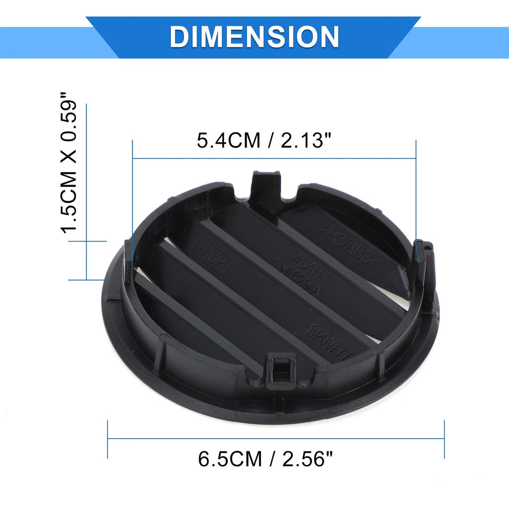 1 Pair Center Dash A/C Outlet for Ford Focus (2005–2007) Black Air Vent Panel