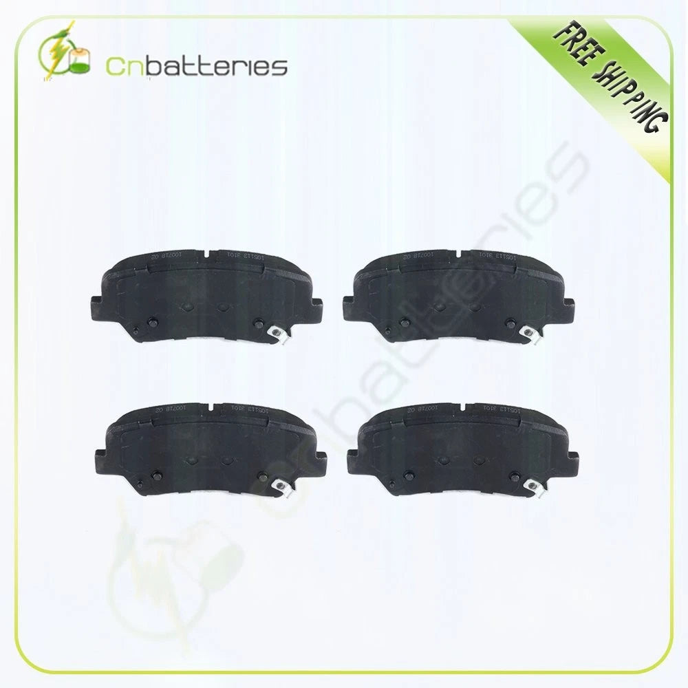 Set of 4 Metallic Front Brake Pads for Hyundai Elantra Coupe, Kia Soul