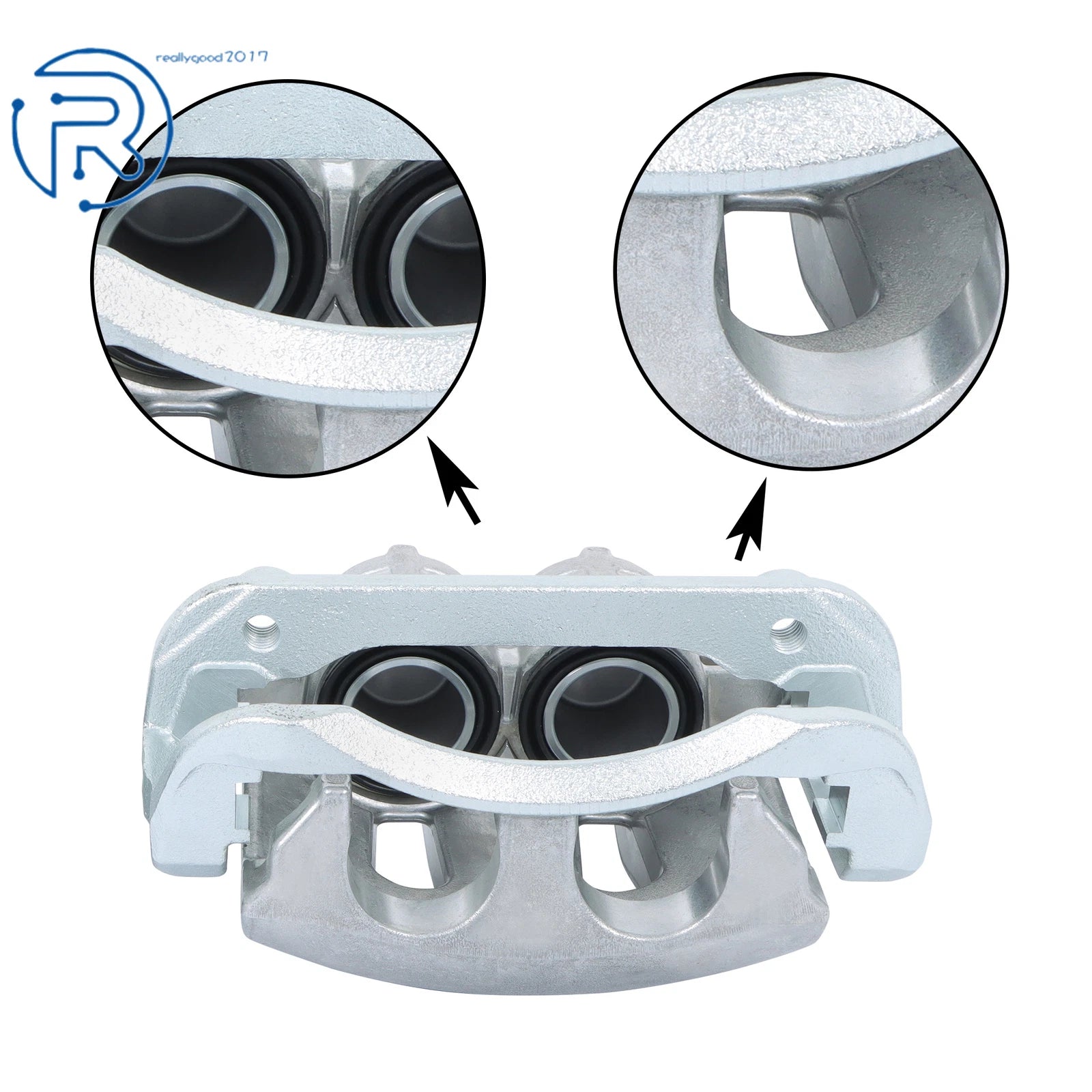 2X Disc Brake Caliper with Bracket for Ford Mustang (2005–2010) Front Left & Right