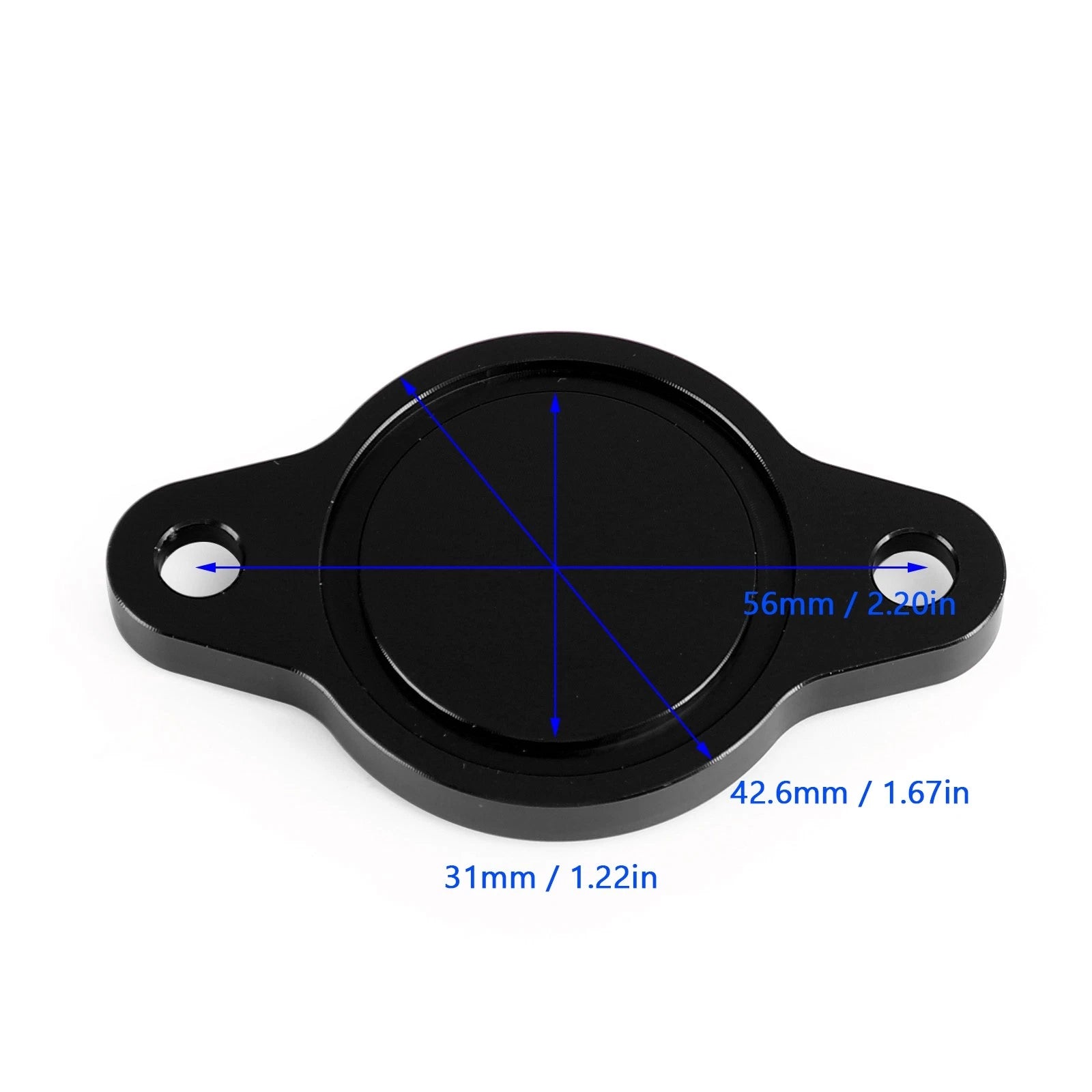 CNC Black Oil Filter Cover Cap for Ducati Hypermotard 796 939 950 1100 (2010–2020)