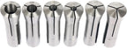 Set of 6 Precision R8 Collets for Mill Chuck Holder (1/8" - 3/4")
