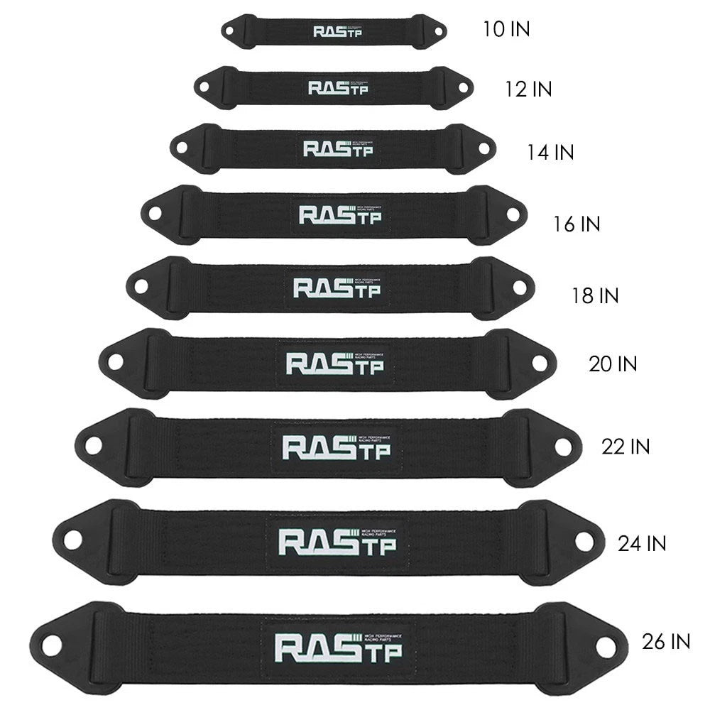 Set of 2 Racing Travel Limit Straps for Shock Suspension 10" to 26"