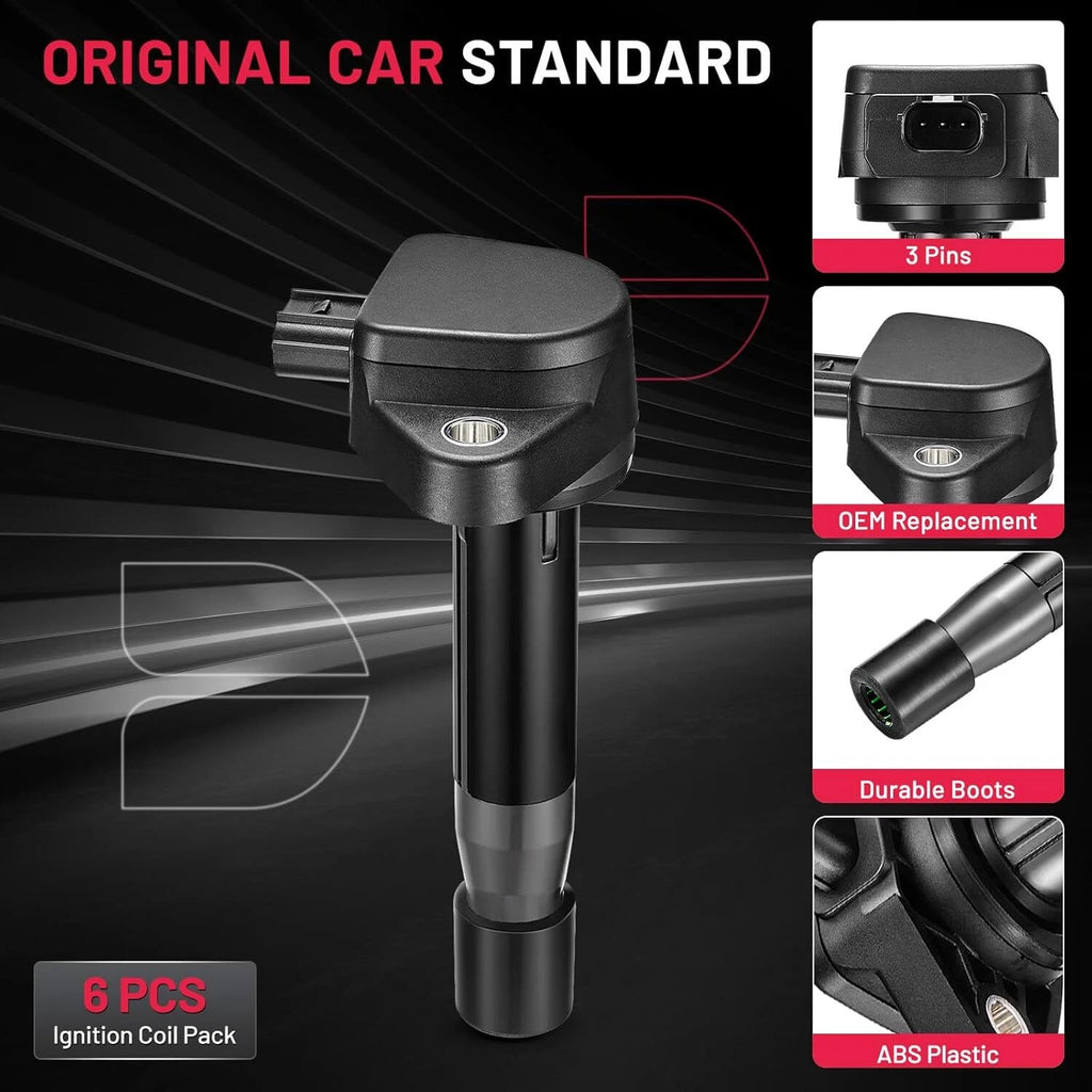 Ignition Coil for Acura RL TL TSX ZDX MDX RDX V6 3.5L 3.7L (2012–2018)