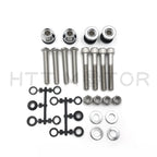 Sissy Bar Docking Hardware Kit Chrome for Harley Softail (1984–1999)
