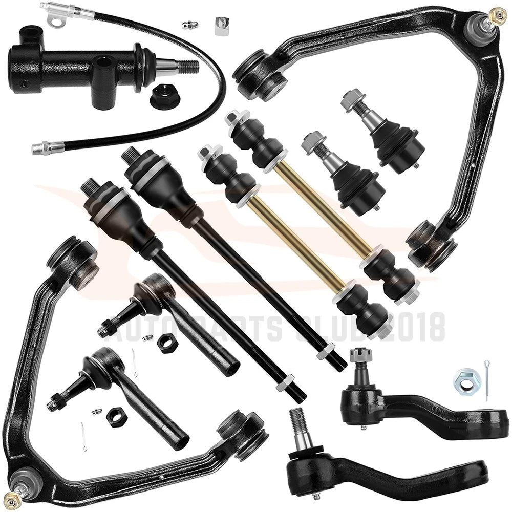 13Pc Front Upper Control Arms Idler Arm Tie Rods Kit for GMC Yukon (2001–2006)