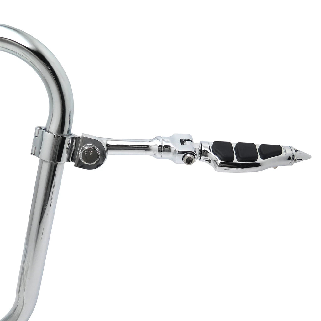 4.5" Stiletto Spike FootPeg for Harley Dyna Sportster Touring (1.25" Engine Guard)