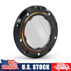 Clear Derby Clutch Cover for Harley Softail Custom FXSTC (1999–2010)