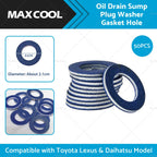 50PCS Oil Drain Sump Plug Washer for Toyota (Bulk Pack 9043012031)