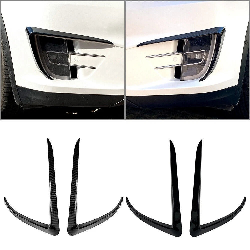 Front Fog Light Lamp Eyebrow Cover Trim for Tesla Model X (2015–2020)