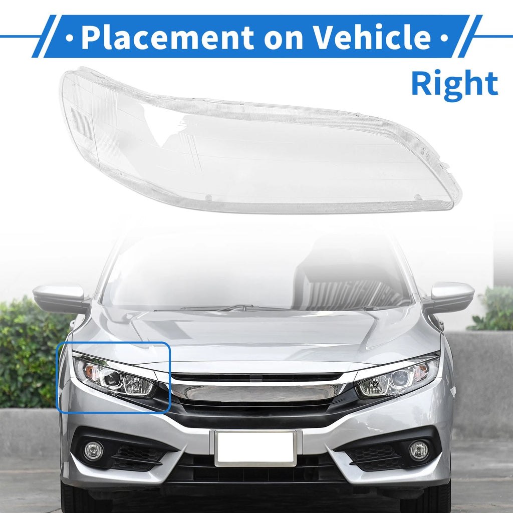 Headlight Lens Cover for Honda Accord (1998–2002) PC Clear