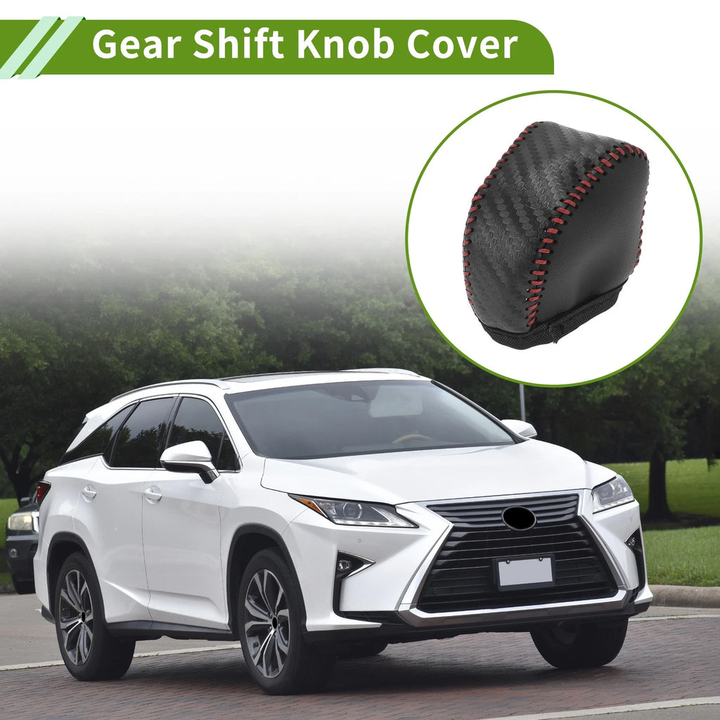 1 Pc Gear Shift Knob Cover for Lexus NX250 (2022–2023) Carbon Fiber Red