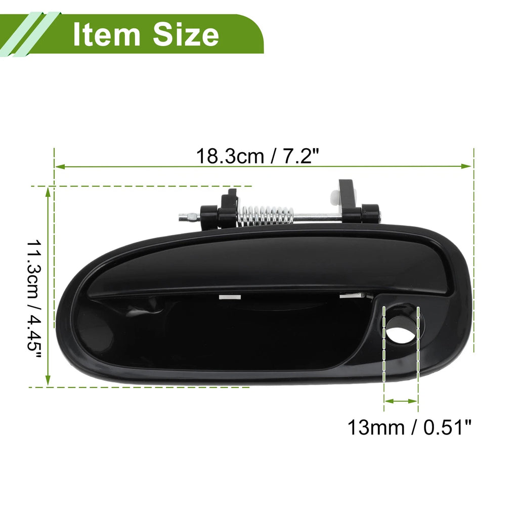 Exterior Door Handle for Honda Civic (1996–2000) Front Left Black Plastic
