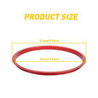Set of 4 Vent Ring Outer Trim Covers Red Alloy for Toyota Tacoma (2016–2022)