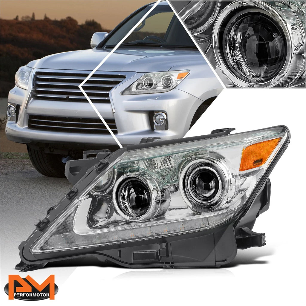 Left Side HID Projector Headlight Chrome for Lexus LX570 (2013–2015)
