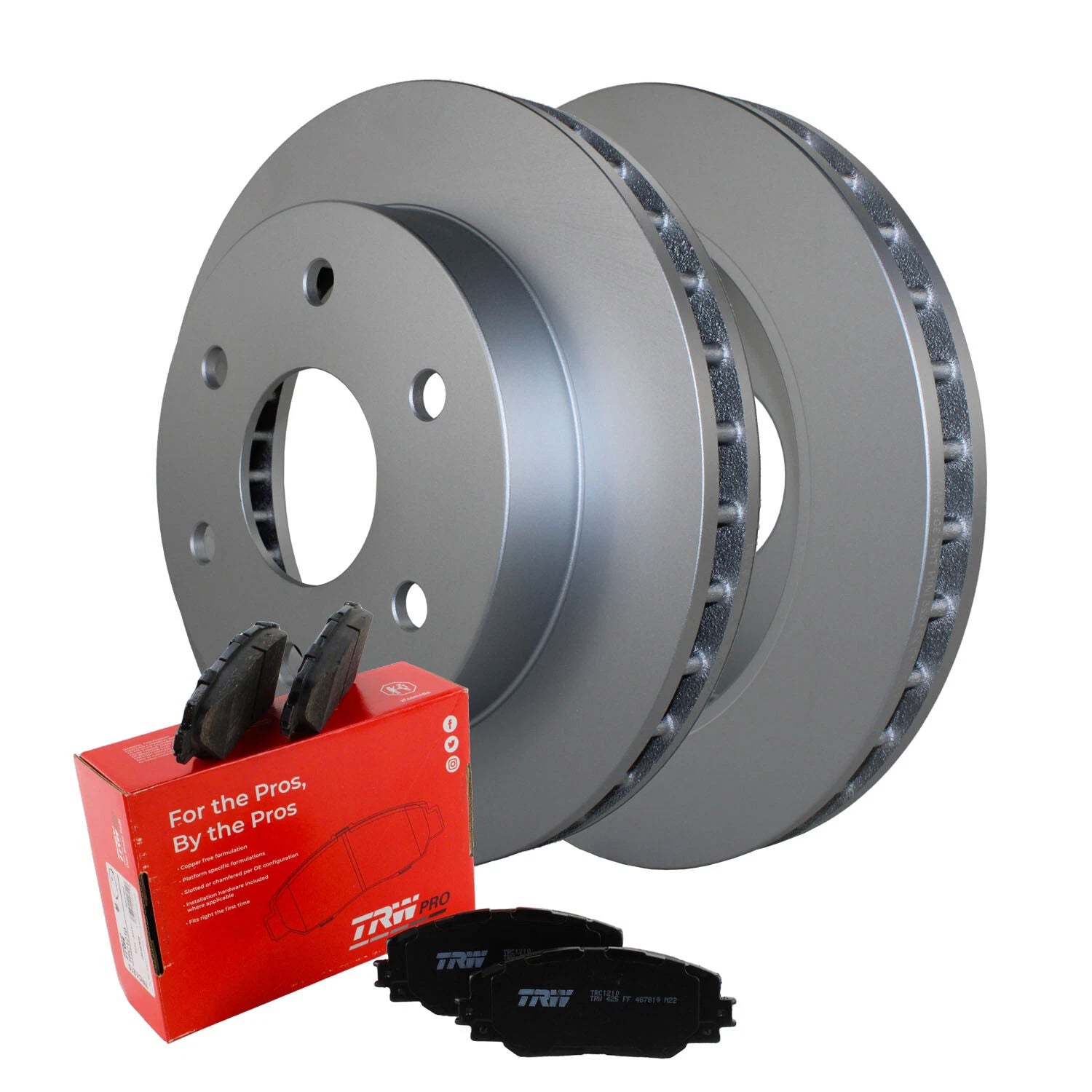 Front Brake Kit 295mm Rotors & TRW Low-Met Pads for Blazer Tahoe K1500 Yukon (1995–2000)
