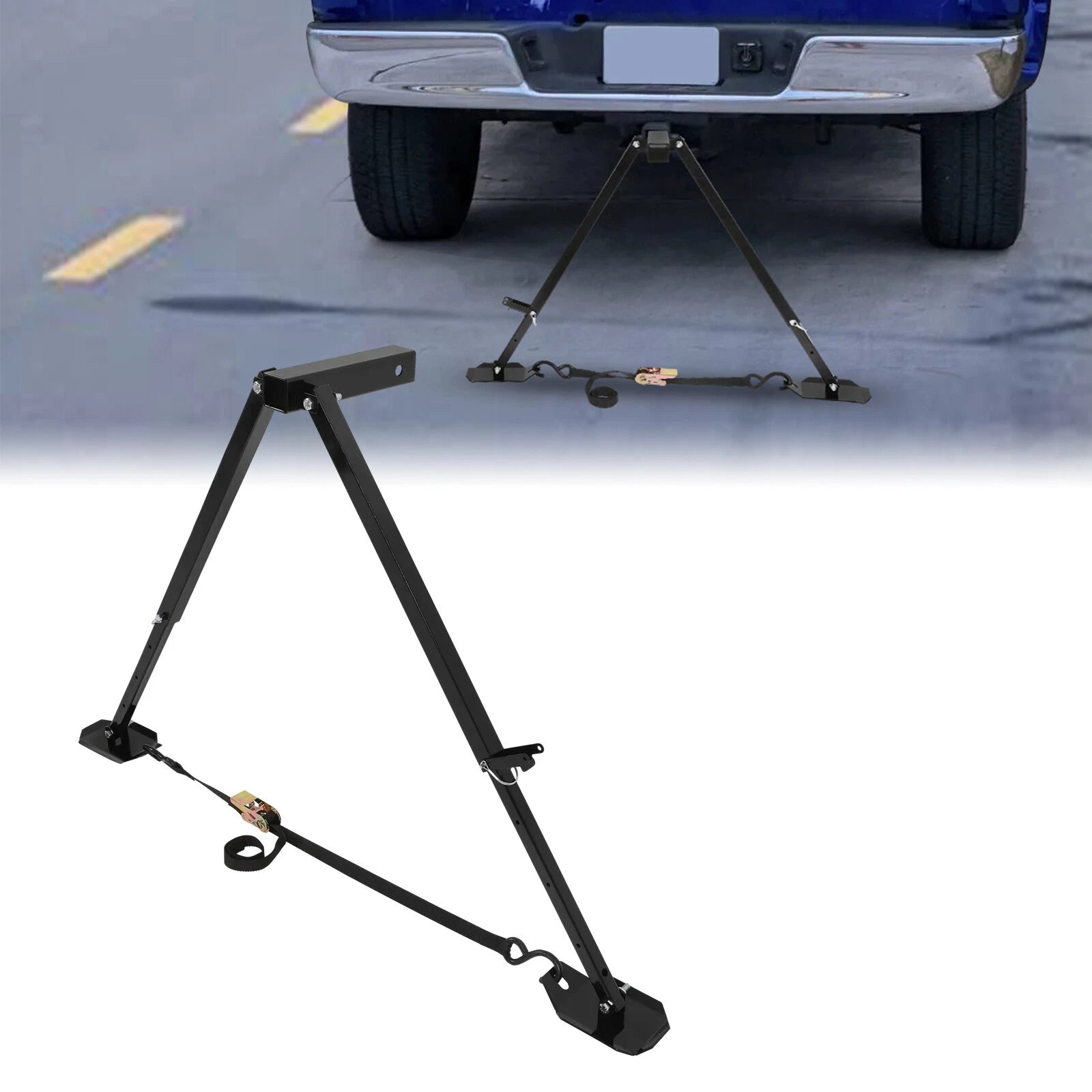 Hitch Mount Stabilizer for RV with 2" Receiver (Motorhomes, Trailers)