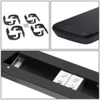 Set of 2 Black 5" OD Step Nerf Bar Running Boards for Silverado Sierra (2019–2022)