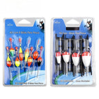 8pc Fishing Float Set with High Visibility Bobbers and Rigged Lines
