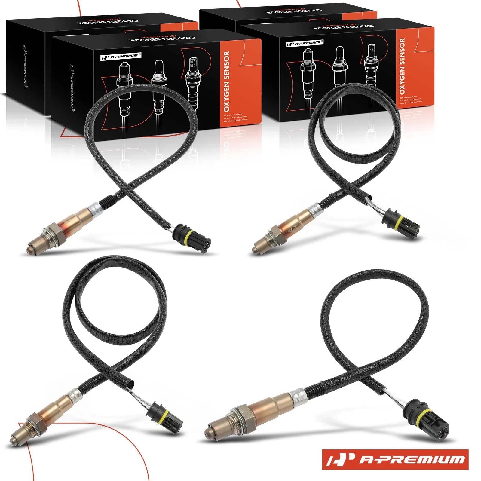 Set of 4 O2 Oxygen Sensors for Mercedes-Benz W203 C320 (2001–2007)