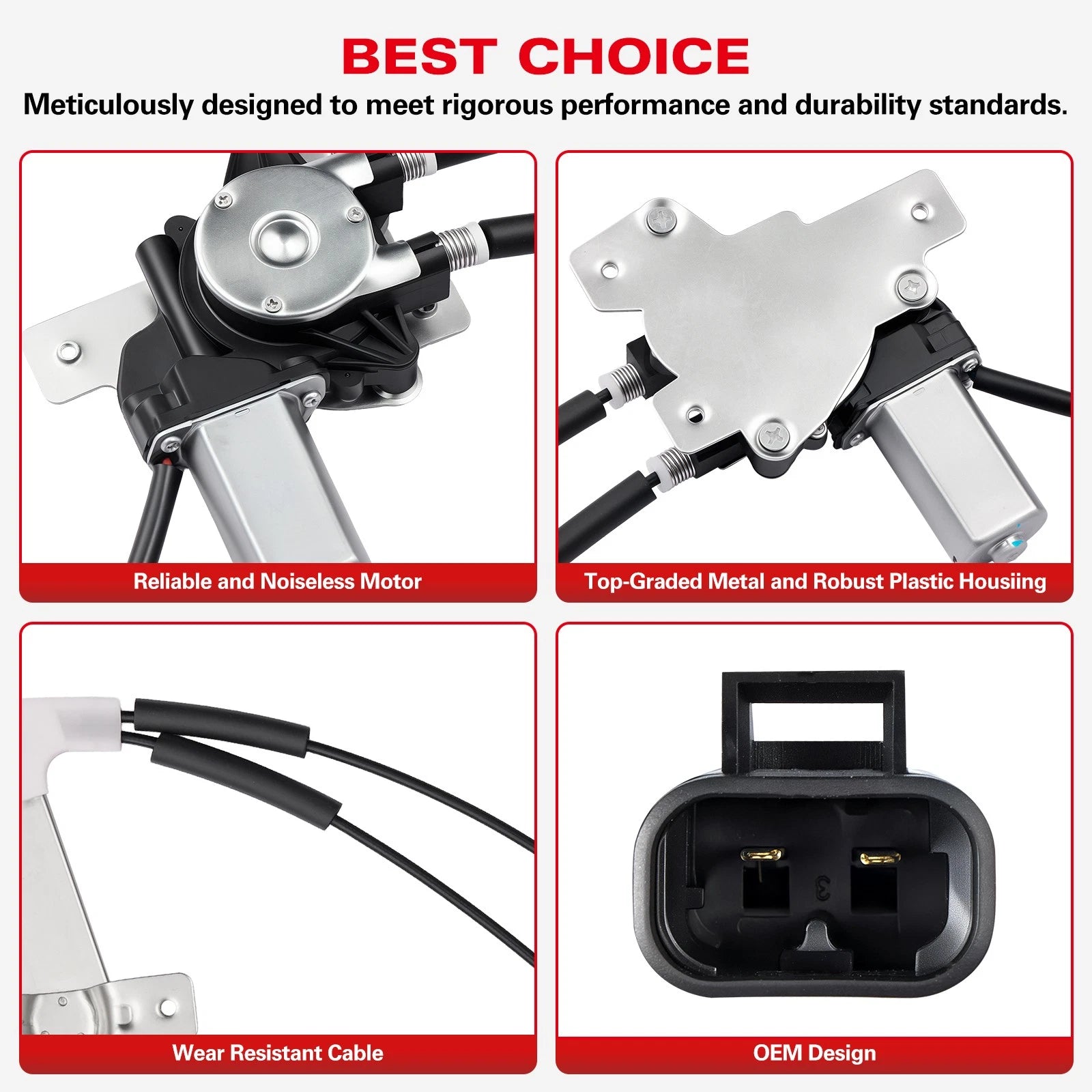 Window Regulator with Motor for Pontiac Grand Prix (1997–2003)