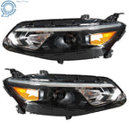 Halogen Headlights for Chevy Malibu (2016-2018) Black Housing Clear Lens