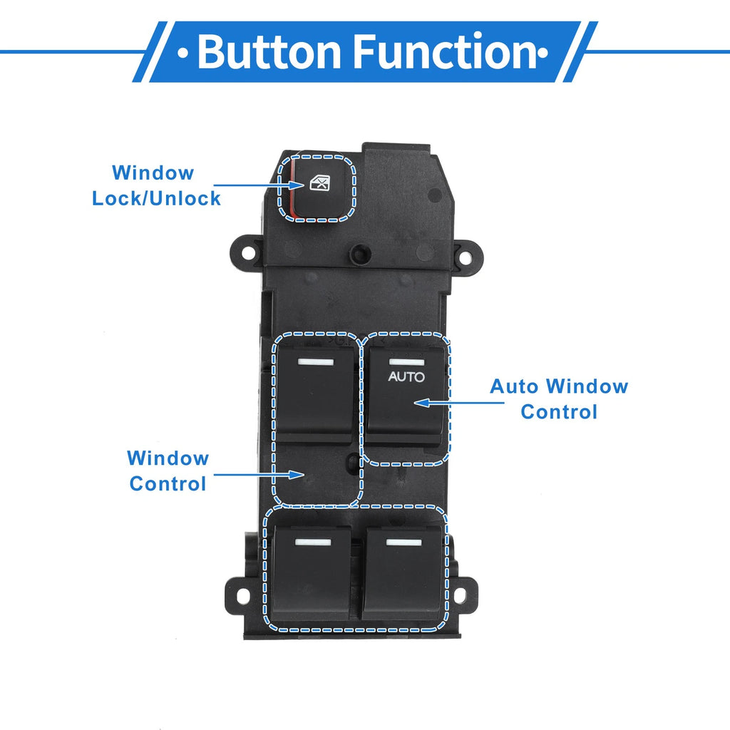 Front Right Power Window Switch for Honda City Civic (2006) 35750-SNA-A01