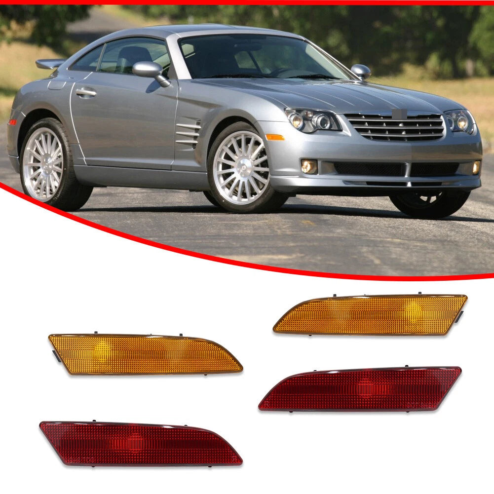 Set of 4 Side Marker Lights for Chrysler Crossfire (2004–2008)