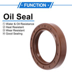 2X Oil Seal Rotary Shaft Seal FKM Rubber 40x56x10mm for Various Models