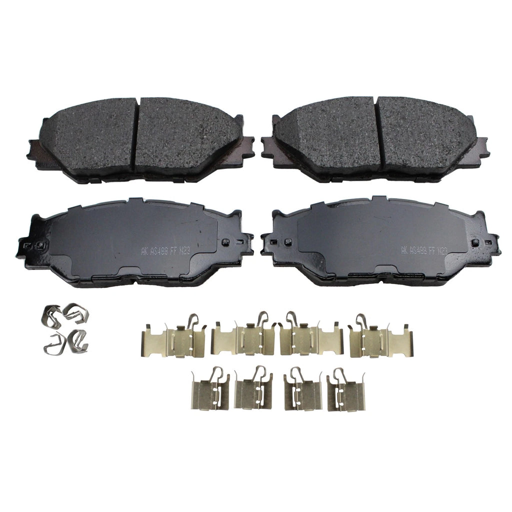 Front Rotors & Akebono ProACT Brake Pads Kit for Lexus IS250 (2006–2015)