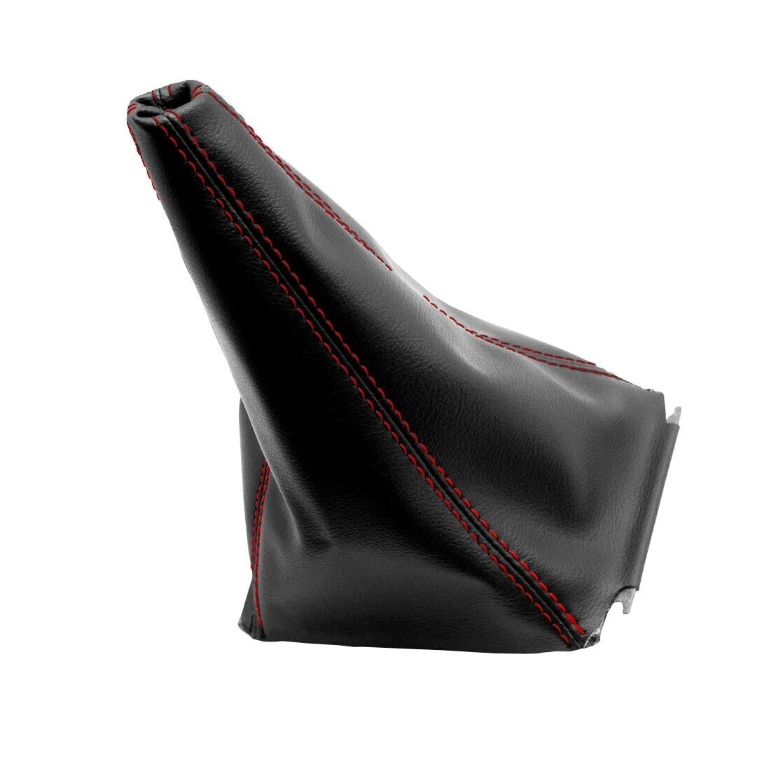 Manual Shift Boot for Jeep Wrangler (2003–2006) Red Stitch Leather Synthetic
