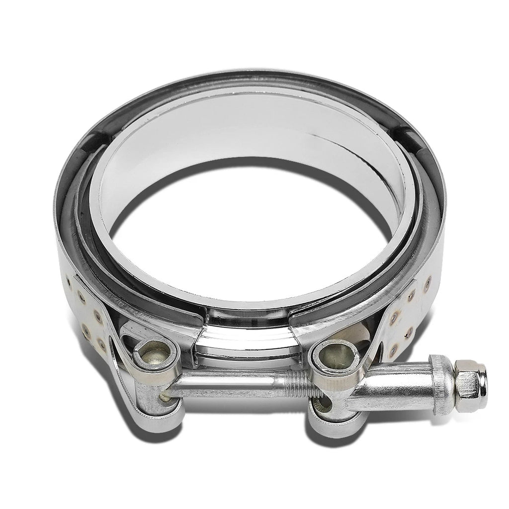 3.5" Stainless Steel V-Band Clamp & Flange for Turbo Down-Pipe Wastegate