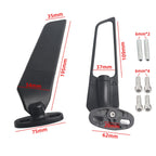 Wind Swivel Wing Rearview Side Mirrors for Kawasaki Ninja 250 300 400 650 ZX6R