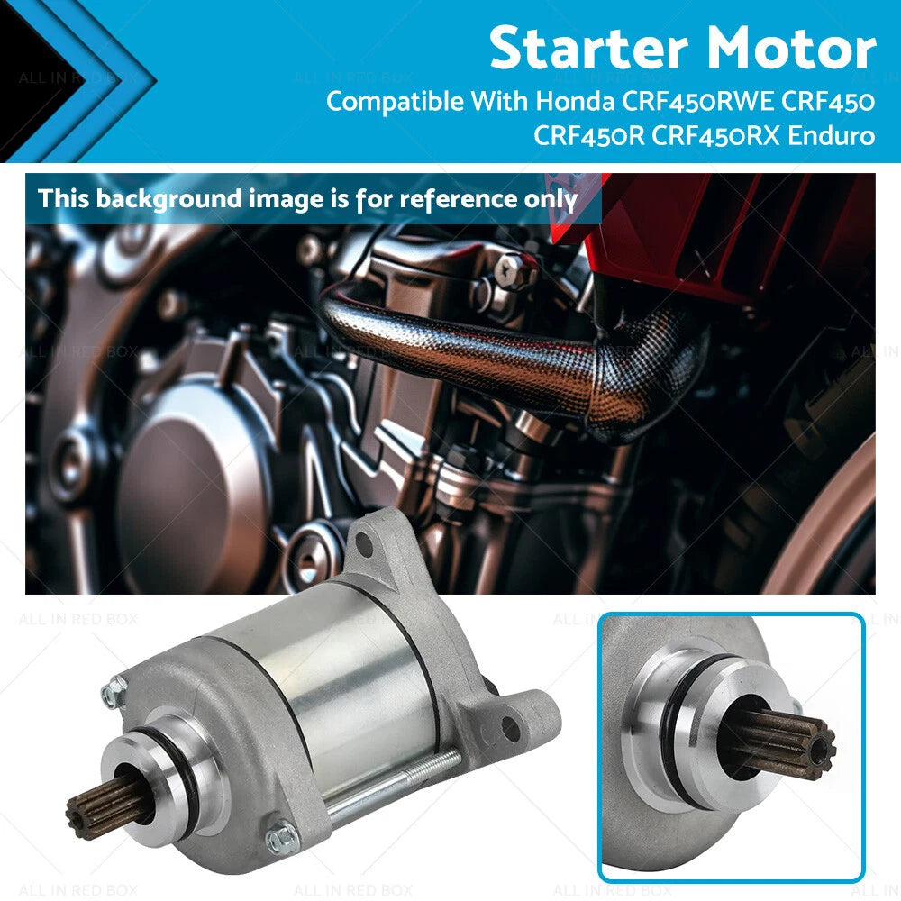 Starter Motor for Honda CRF450RWE CRF450 CRF450R 450RX (2019–2022)