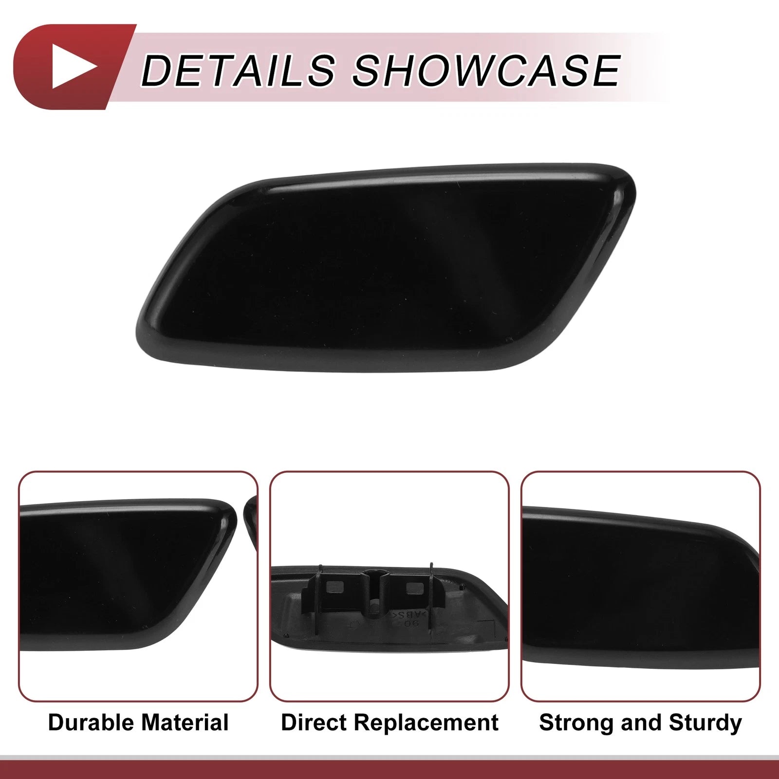 Front Bumper Headlight Washer Nozzle Cover Cap No. 8535452010 for Toyota Aqua (2012–2020)
