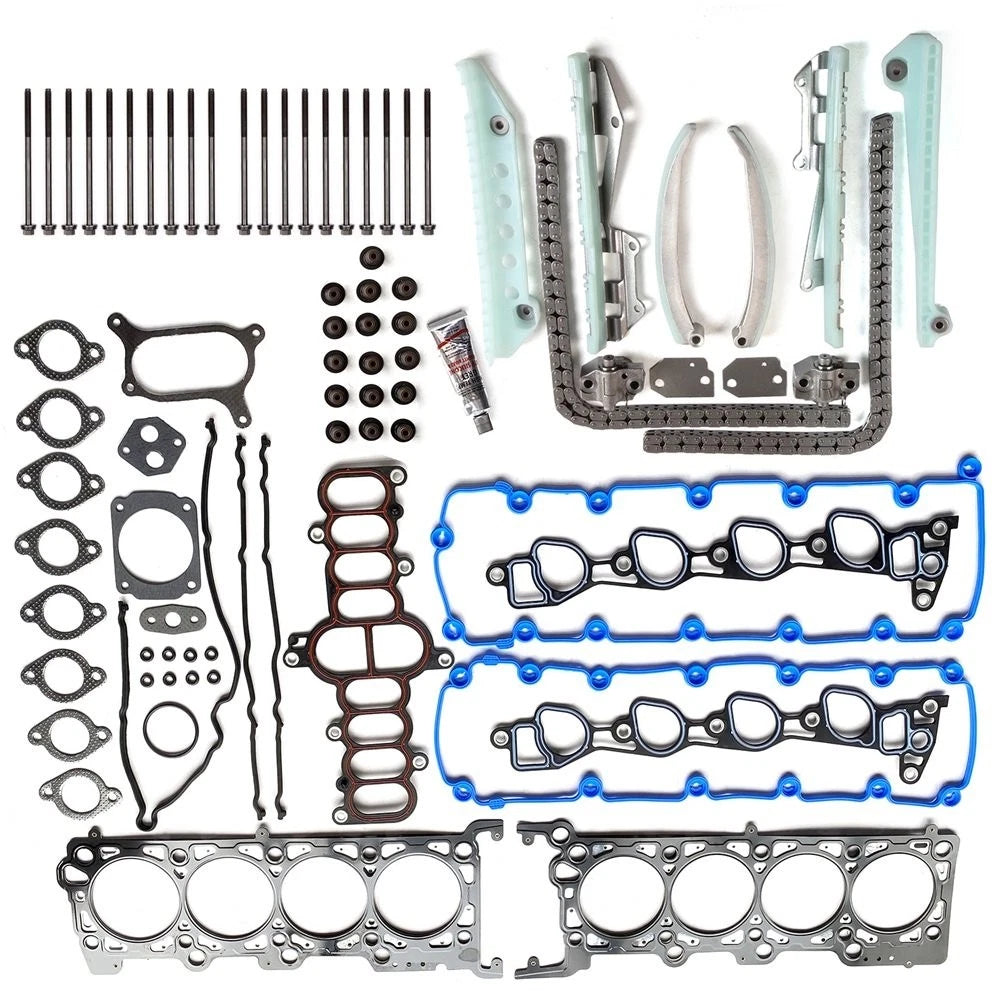 Head Gasket Set with Timing Chain Bolts for Ford Expedition F-150 (1997–1999)