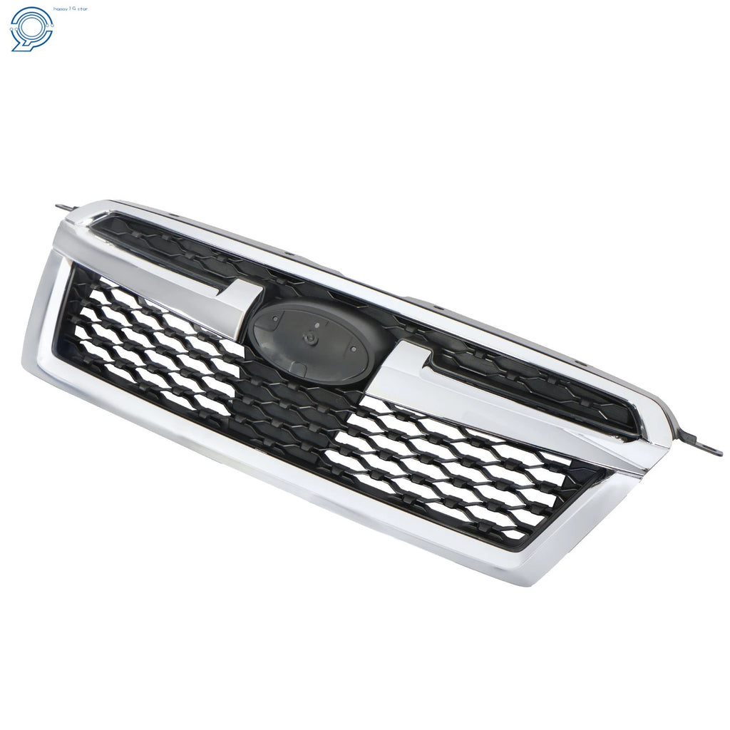 Chrome and Black Front Upper Bumper Grille Assembly for Subaru Legacy (2013–2014)