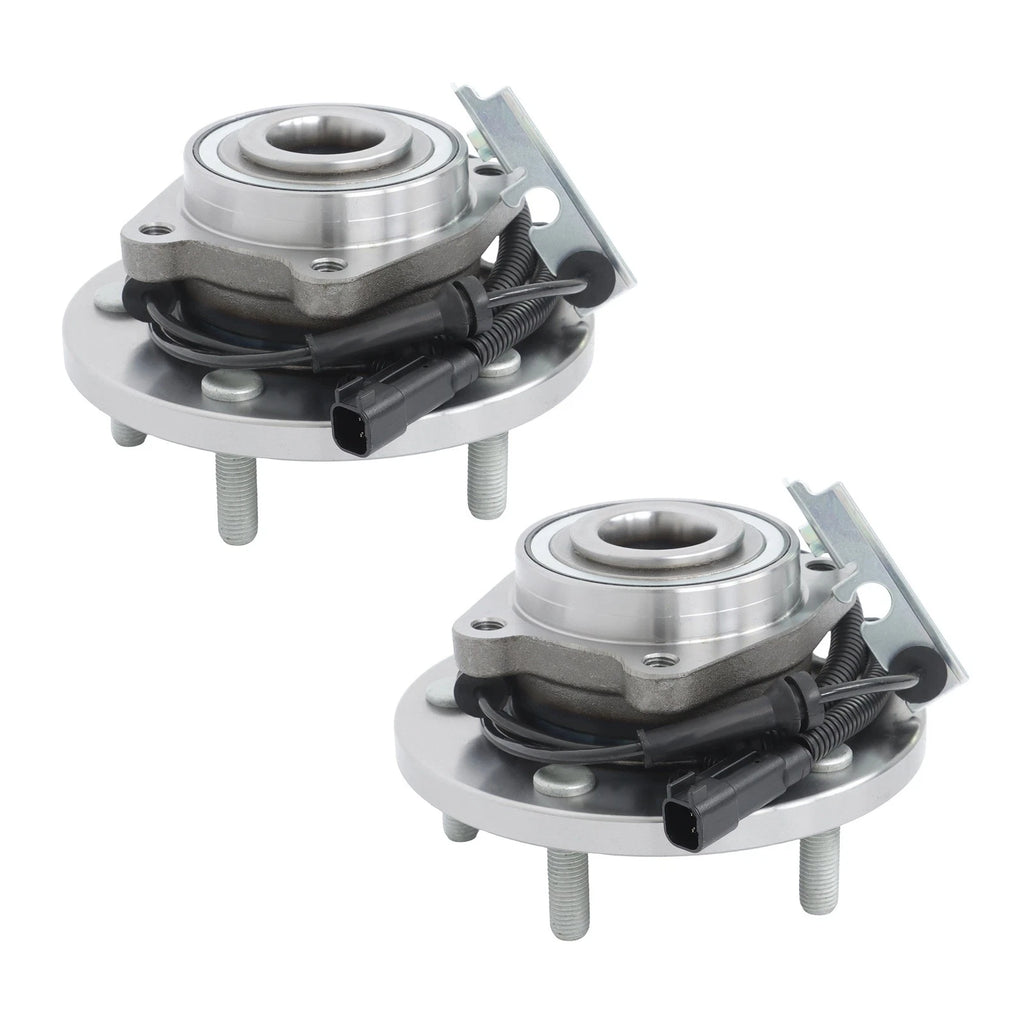 Pair Front Wheel Bearings and Hubs for Dodge Grand Caravan (2008-2020)