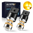 Set of 2 LED Amber Yellow Front Turn Signal Bulbs for Various Models