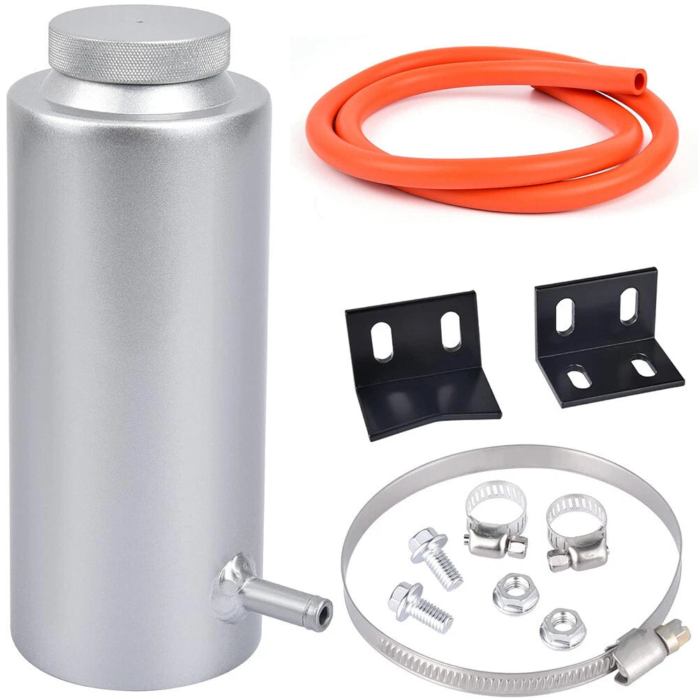 Universal Aluminum Radiator Coolant Catch Tank Overflow 800ML