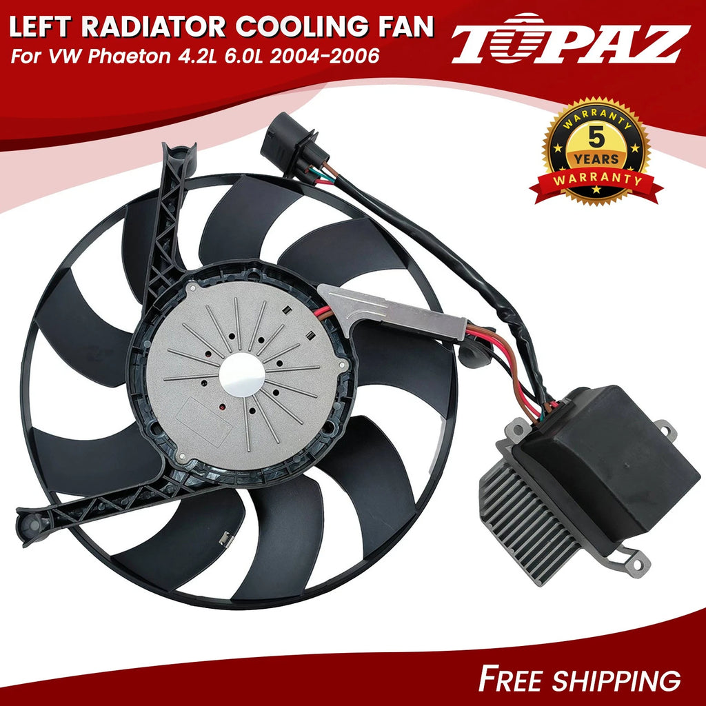 Left Radiator Cooling Fan for VW Phaeton (2004–2006)