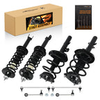 8pc Struts w/ Coil Spring Sway Bars for Honda Accord 2013–2017 2.4L