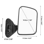 Pair Manual Rearview Mirror Glass for Toyota Hilux 