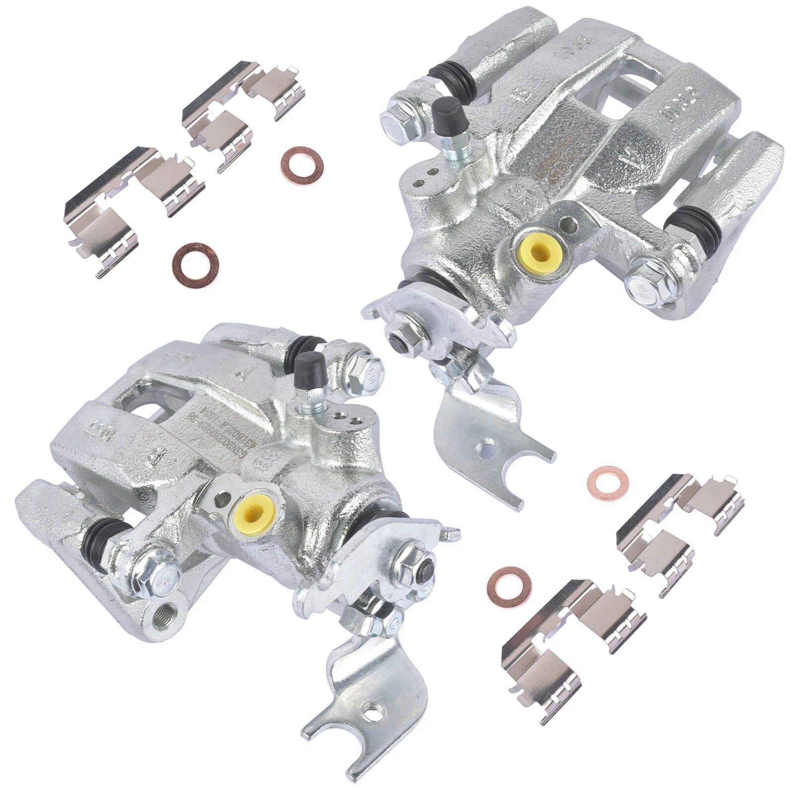 Set of 2 Rear Brake Calipers + Bracket for Honda Accord (2008–2012)