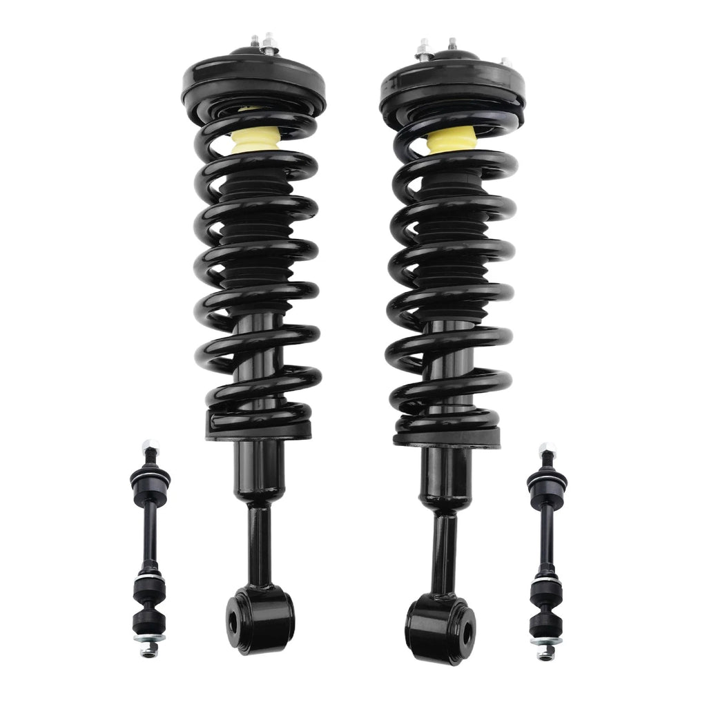 Set of 4 Front Suspension Shock Struts for Lincoln Mark LT (2006–2008) 4WD 171361