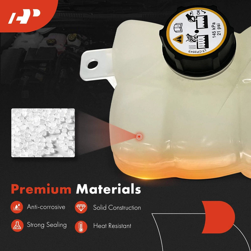 Engine Coolant Reservoir Tank with Cap for Ford Fusion (2017-2019)