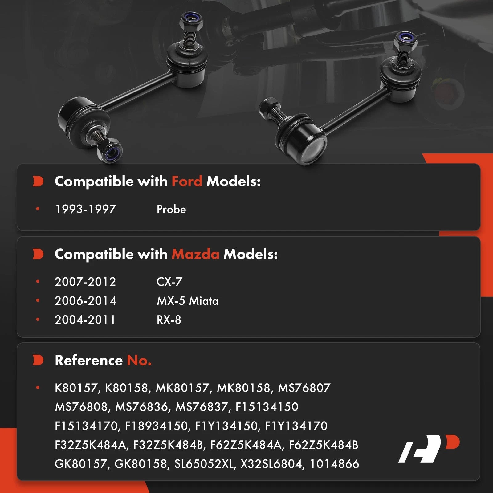 2X Sway Bar Link for Mazda MX-5 Miata (2006-2014)